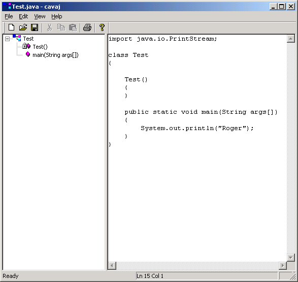 Cavaj Java Decompiler Screenshot